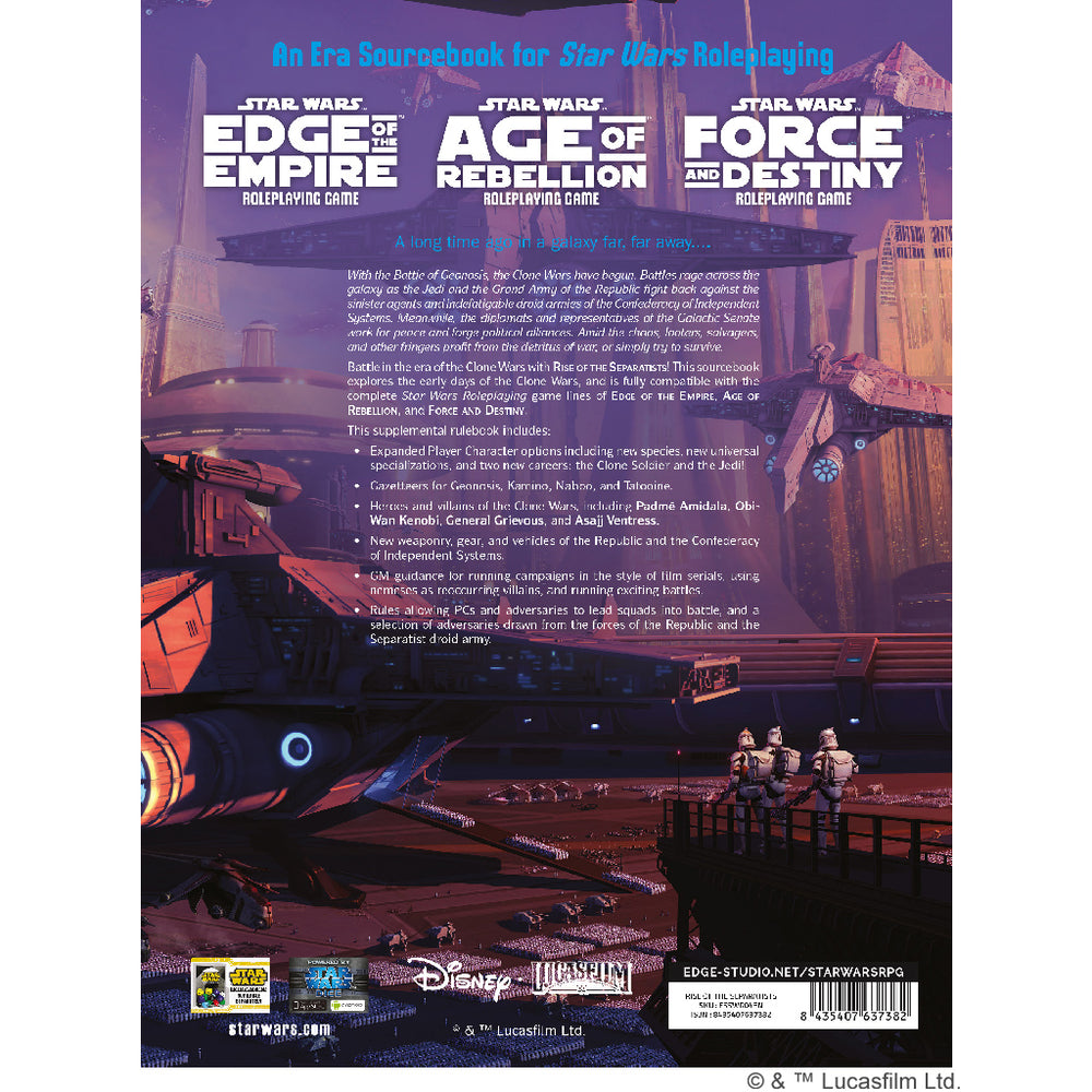 Star Wars: Force And Destiny - Rise of the Separatists