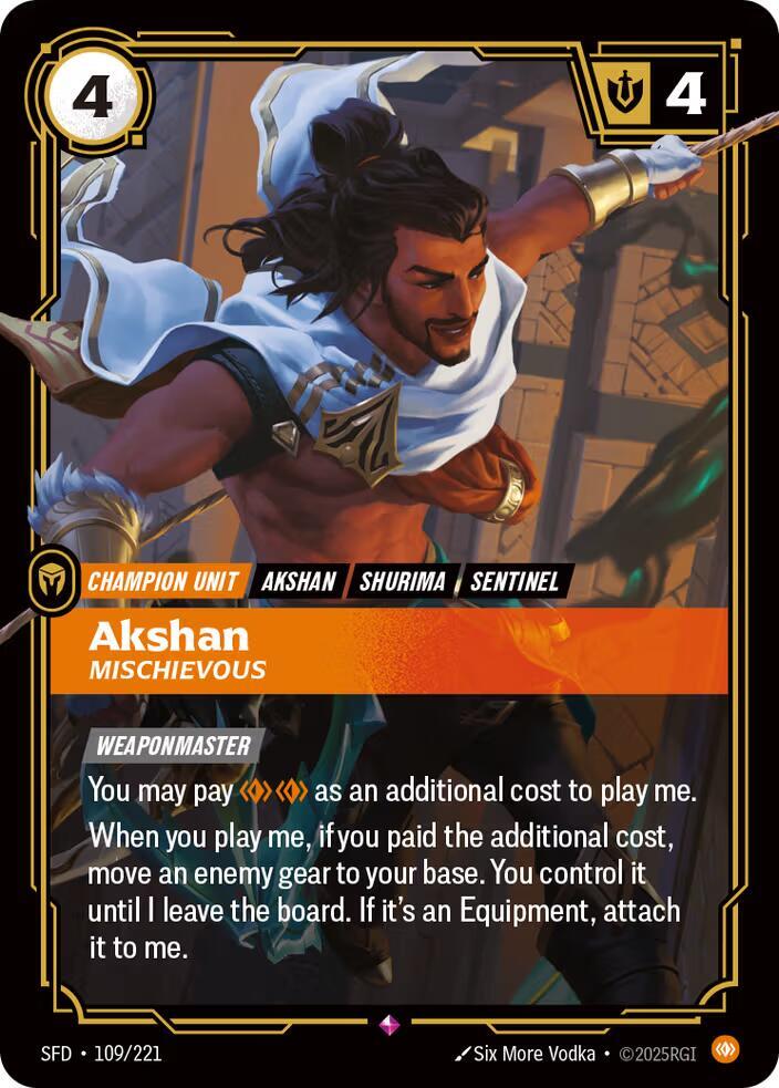 Akshan, Mischievous (109/221) [Spiritforged]