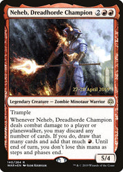 Neheb, Dreadhorde Champion [War of the Spark Prerelease Promos]