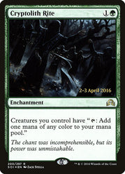 Cryptolith Rite [Shadows over Innistrad Prerelease Promos]
