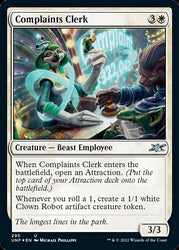 Complaints Clerk (Galaxy Foil) [Unfinity]