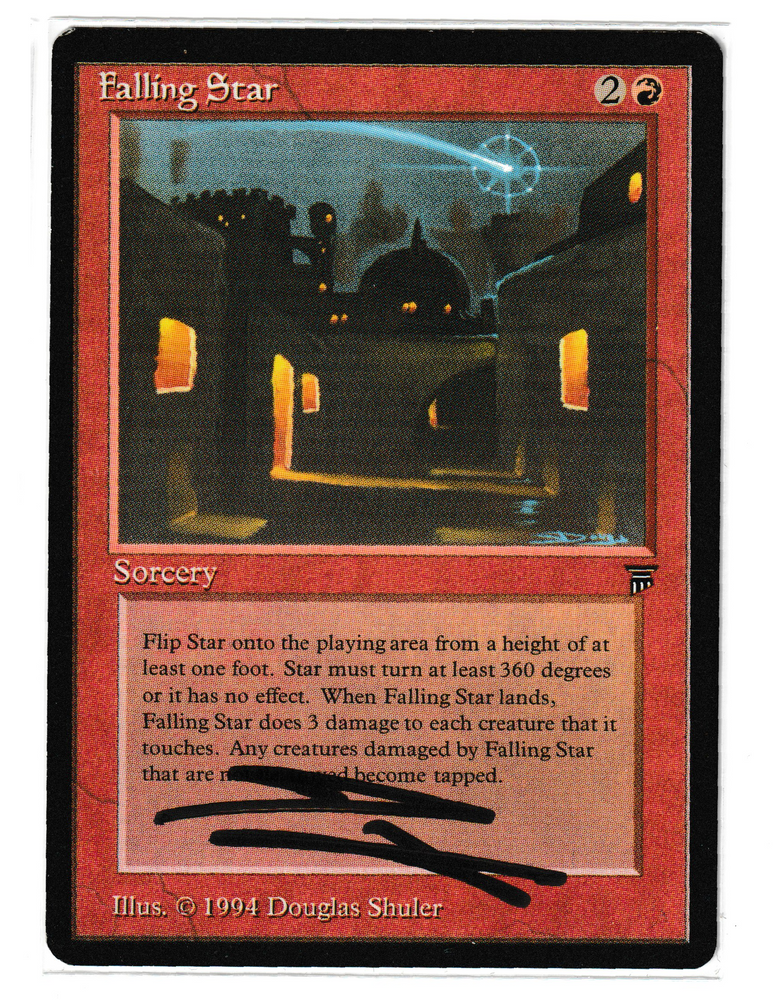 Falling Star (Signed) [Legends] (Actual Scans)