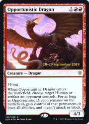 Opportunistic Dragon [Throne of Eldraine Prerelease Promos]