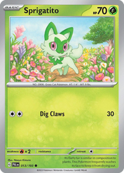 Sprigatito (013/193) (Theme Deck Exclusive) [Scarlet & Violet: Paldea Evolved]