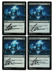 Hymn to Tourach - Foil Signed Playset [Eternal Masters]