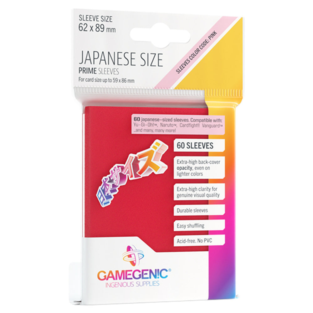 Gamegenic: Prime Deck Protector Japanese - Red (60)