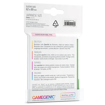 Gamegenic: Prime Sleeves Japanese Size - Green
