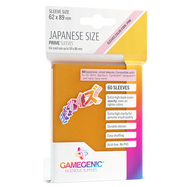 Gamegenic: Prime Deck Protector Japanese - Orange (60)