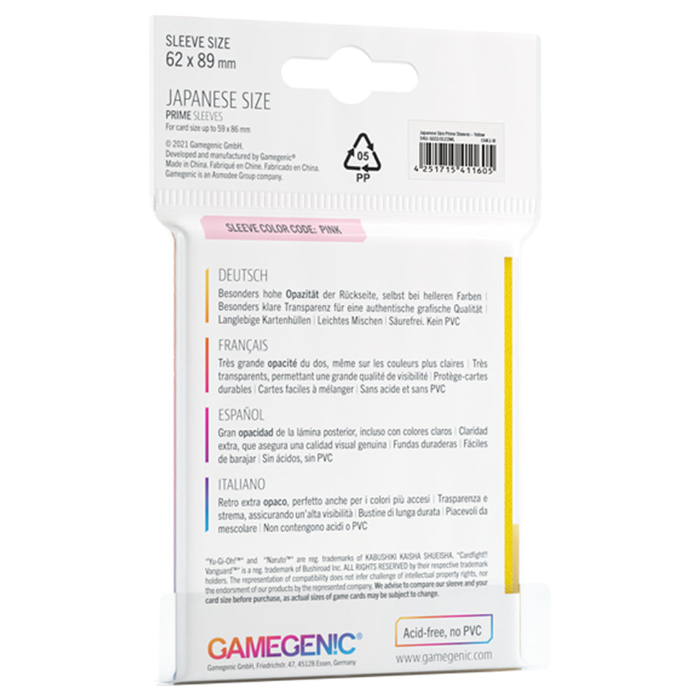 Gamegenic: Prime Sleeves Japanese - Yellow
