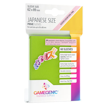 Gamegenic: Prime Deck Protector Japanese - Lime (60)
