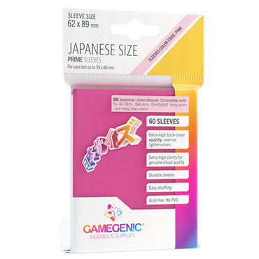 Gamegenic: Prime Deck Protector Japanese - Pink (60)