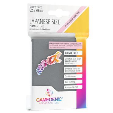 Gamegenic: Prime Deck Protector Japanese - Dark Grey (60)