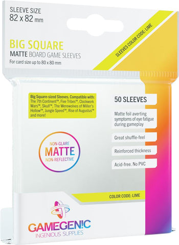 Gamegenic: Big Square Board Game Sleeves - Matte (50)