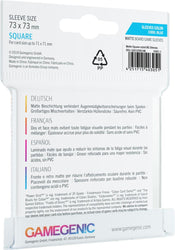 Gamegenic: Matte Sleeves - Square (73x73)
