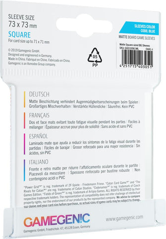 Gamegenic: Matte Sleeves - Square (73x73)