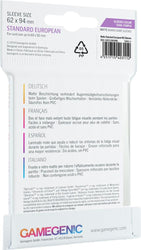 Gamegenic: Matte Sleeves - Standard European (62x94mm)