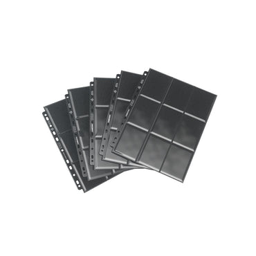 Gamegenic: Sideloading 18-Pocket Pages - 50 Pages (Black)