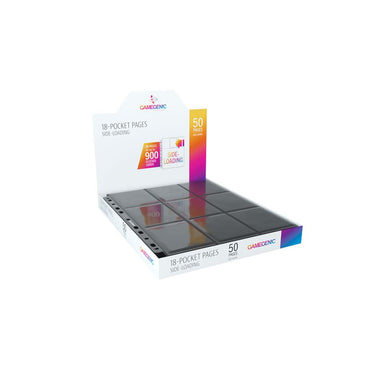 Gamegenic: Sideloading 18-Pocket Pages - 50 Pages (Black)