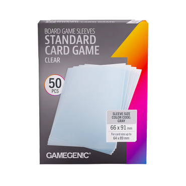 Gamegenic: Board Game Sleeves - Standard Card Game (Clear)