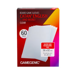 Gamgenic: Board Game Sleeves - CATAN English (Clear)