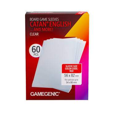 Gamgenic: Board Game Sleeves - CATAN English (Clear)