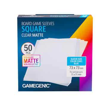 Gamegenic: Board Game Sleeves - Square (Clear Matte)