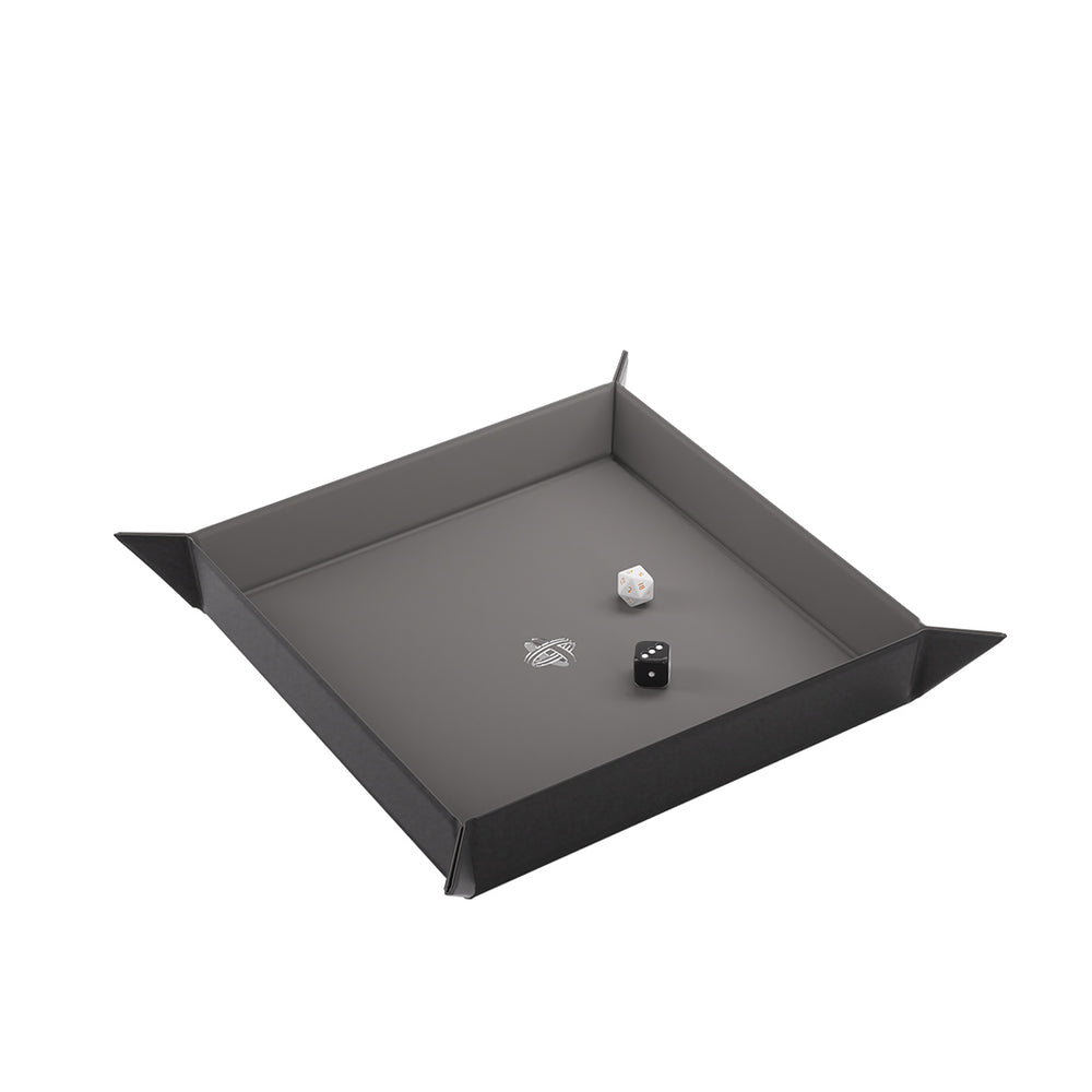 Gamegenic: Magnetic Dice Tray Square - Black/Gray