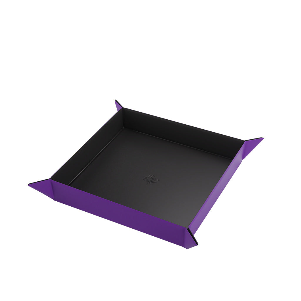 Gamegenic: Magnetic Dice Tray Square - Black/Purple