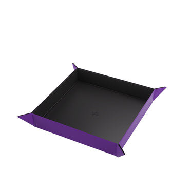 Gamegenic: Magnetic Dice Tray Square - Black/Purple