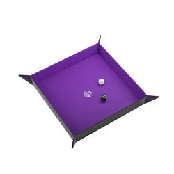 Gamegenic: Magnetic Dice Tray Square - Black/Purple