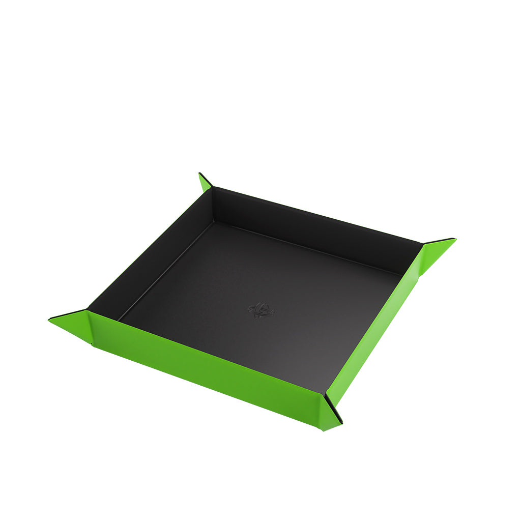 Gamegenic: Magnetic Dice Tray Square - Black/Green