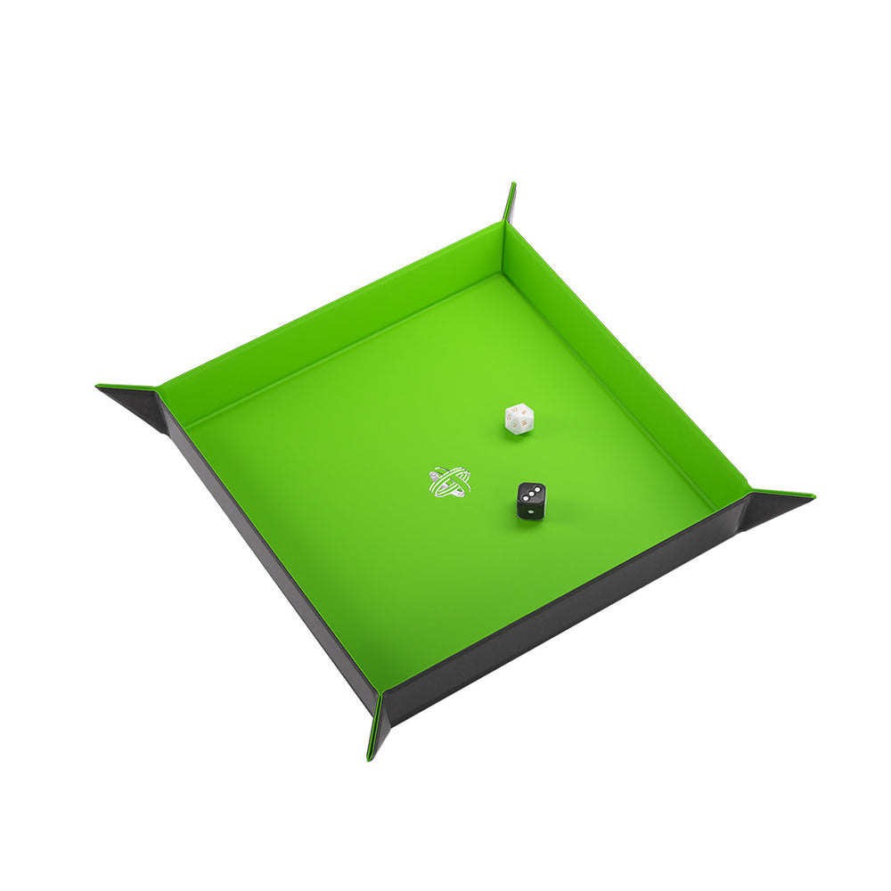 Gamegenic: Magnetic Dice Tray Square - Black/Green