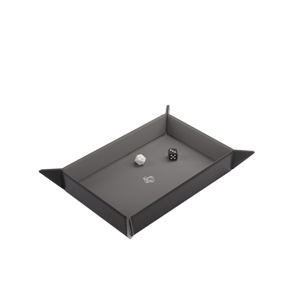 Gamegenic: Magnetic Dice Tray Rectangular - Black/Gray