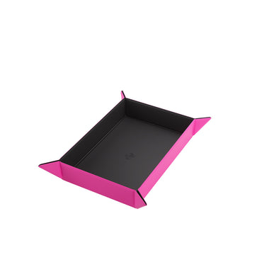 Gamegenic: Magnetic Dice Tray Rectangular - (Black/Pink)