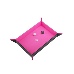 Gamegenic: Magnetic Dice Tray Rectangular - (Black/Pink)
