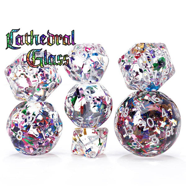 Double Dice: Cathedral Glass (7 set)