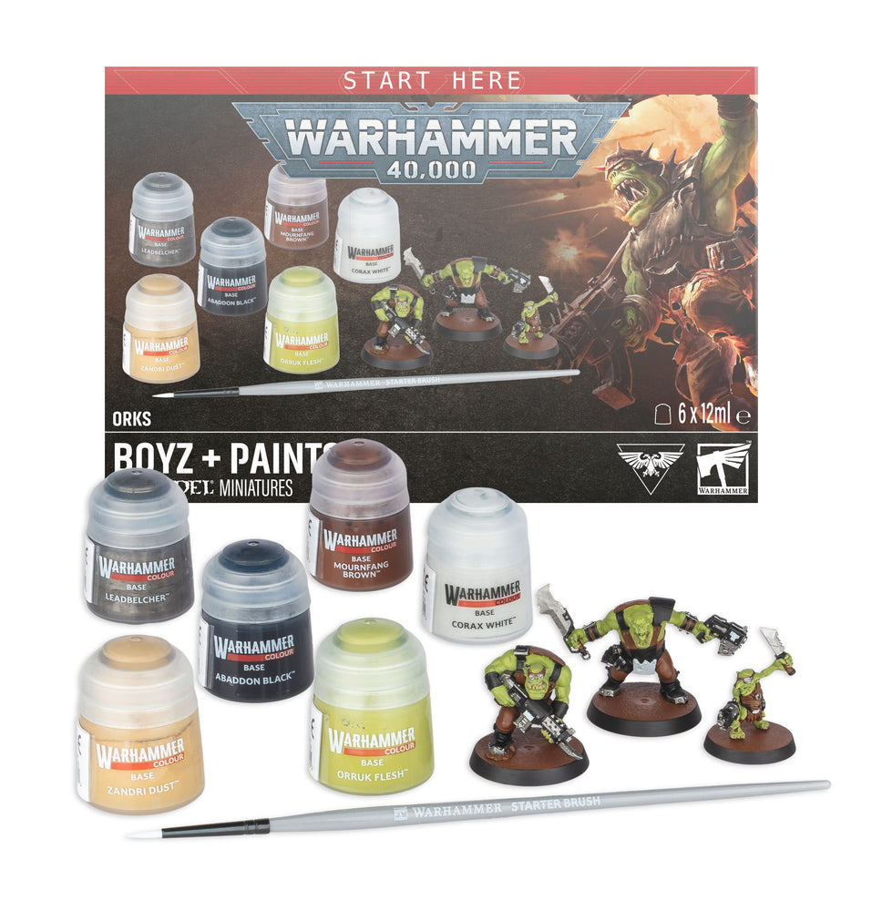 Warhammer 40K: Orks - Boyz + Paints
