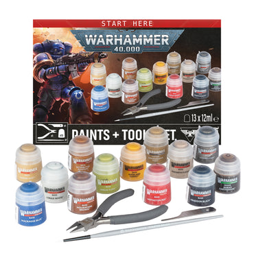 Warhammer 40K: Paints + Tools Set
