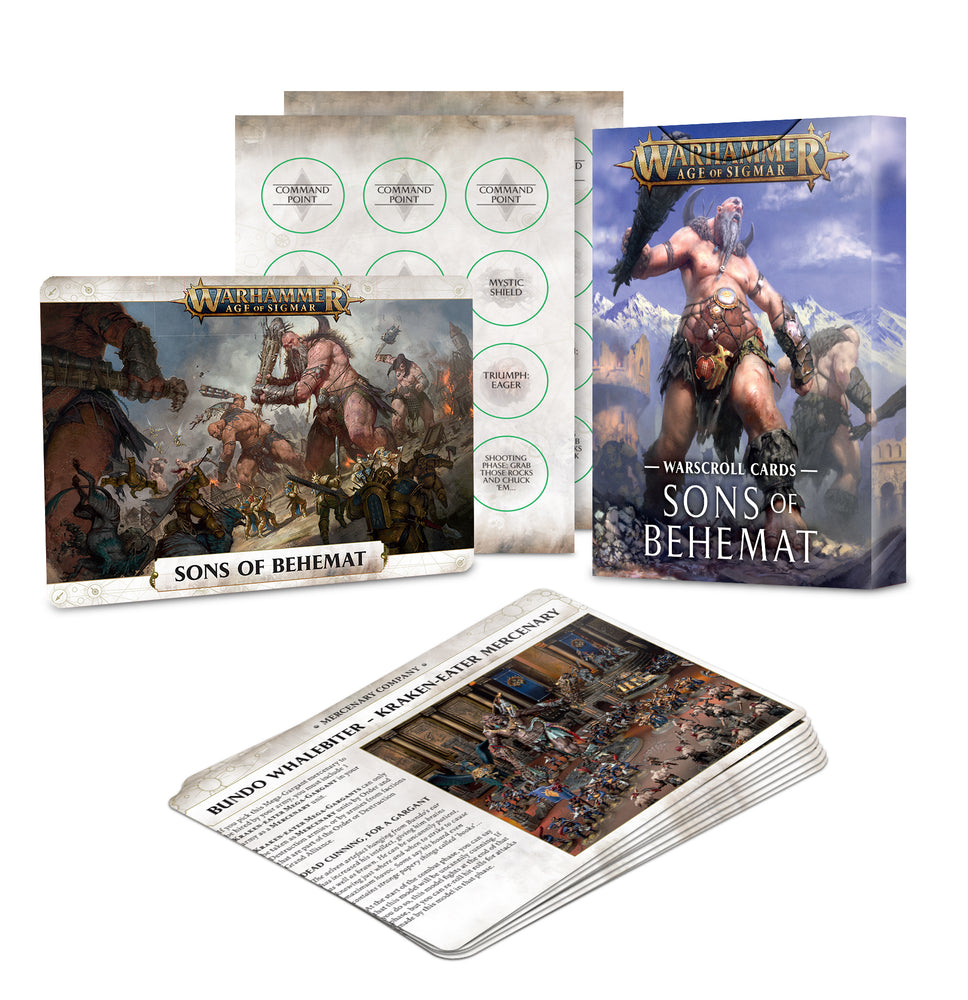 Warhammer Age Of Sigmar: Sons Of Behemat - Warscroll Cards