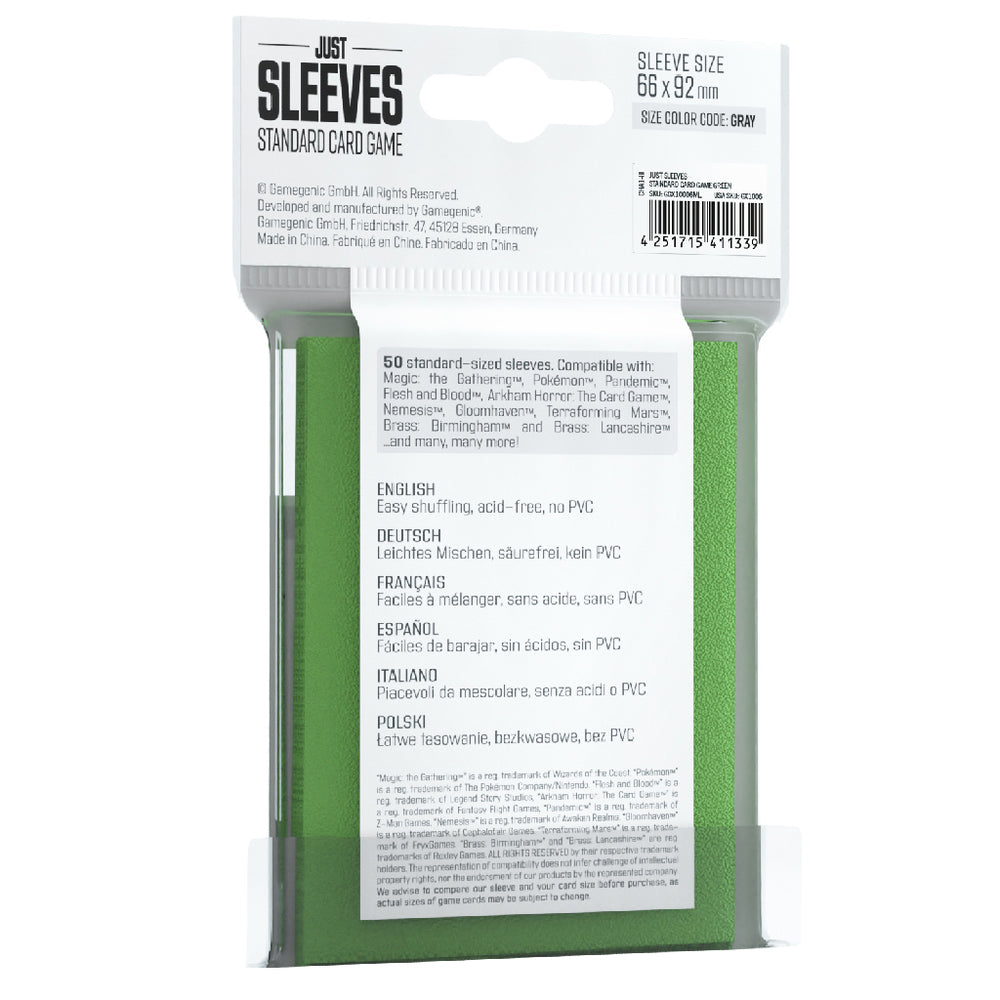 Just Sleeves - Standard Card Game Green