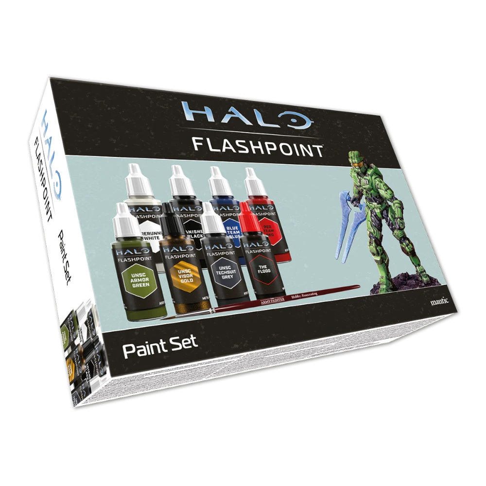 Halo Flashpoint: Paint & Brush Set w/Spartan Figure