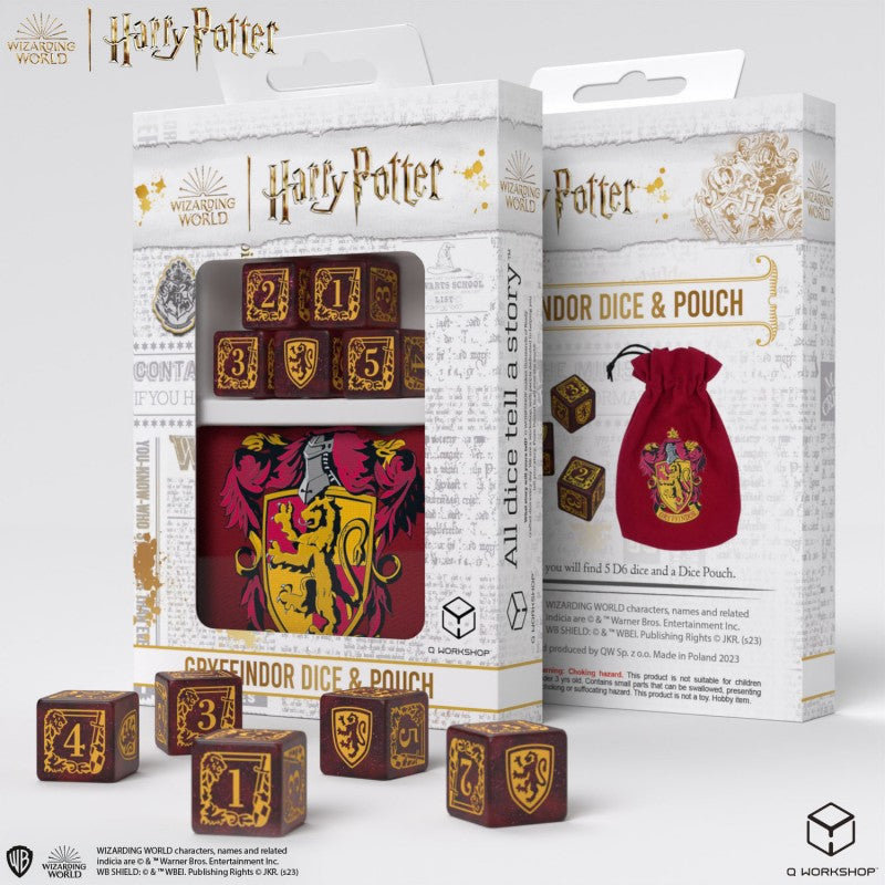 Harry Potter - Gryffindor Dice & Pouch