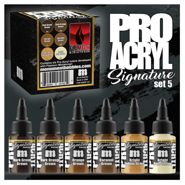 Monument Hobbies - Pro Acryl Signature Series Set #5 - Flameon Miniatures