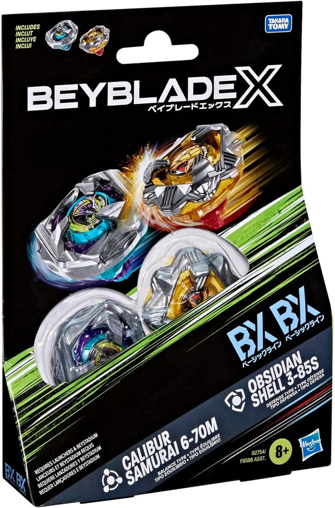 Beyblade X: Calibur Samurai 6-70M & Obisian Shell 3-85S