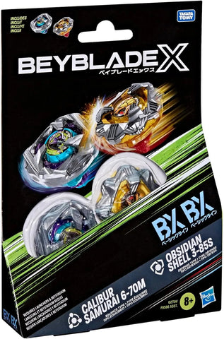 Beyblade X: Calibur Samurai 6-70M & Obisian Shell 3-85S
