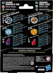 Beyblade X: Calibur Samurai 6-70M & Obisian Shell 3-85S