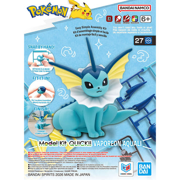 Pokepla: Pokemon Quick!! 27 Vaporeon