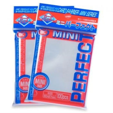 KMC MINI SLEEVE: PERFECT SIZE, CLEAR, 100CT