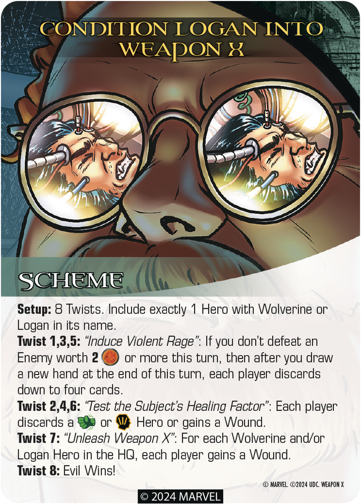 Legendary: A Marvel Deck Building Game Expansion - Weapon X