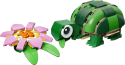 LEGO: Turtle with a Water Lily Flower